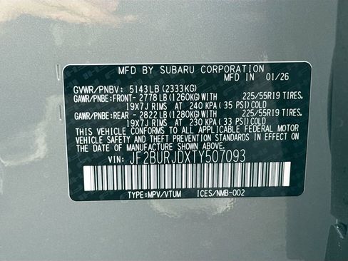 New 2026 Subaru Outback Touring XT image 31