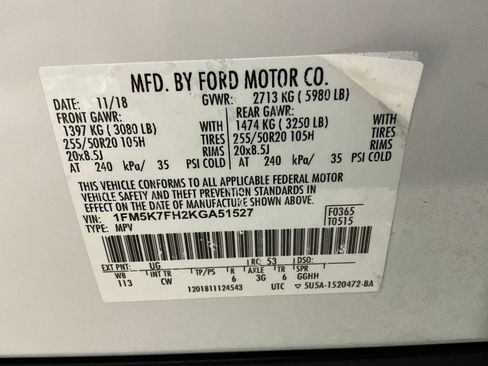 Used 2019 Ford Explorer Limited FWD image 33