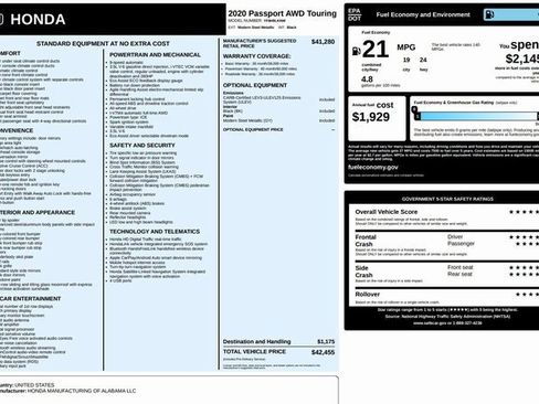 Used 2020 Honda Passport Touring image 3