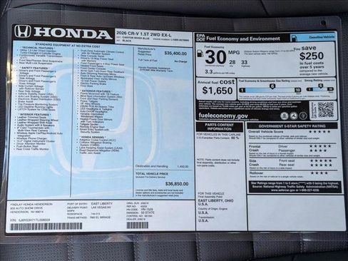 New 2026 Honda CR-V EX-L image 17