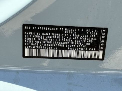 New 2026 Volkswagen Jetta SE FWD image 24