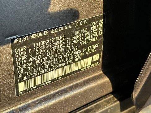 New 2026 Honda HR-V LX image 33