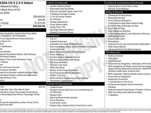 Used 2023 MAZDA CX-5 AWD 2.5 S w/ Select Package image 4