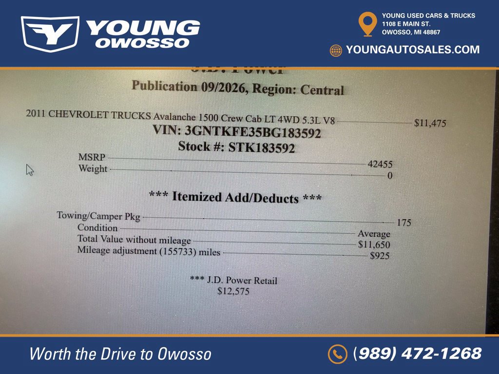 Used 2011 Chevrolet Avalanche LT AWD/4WD image 10