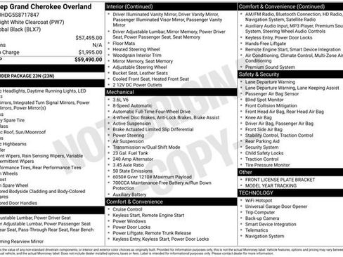 New 2025 Jeep Grand Cherokee Overland image 18