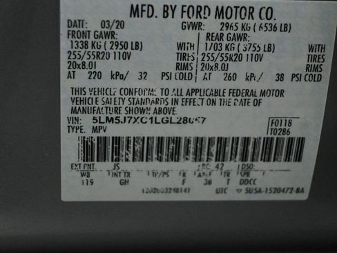 Used 2020 Lincoln Aviator Reserve w/ Equipment Group 201A image 38