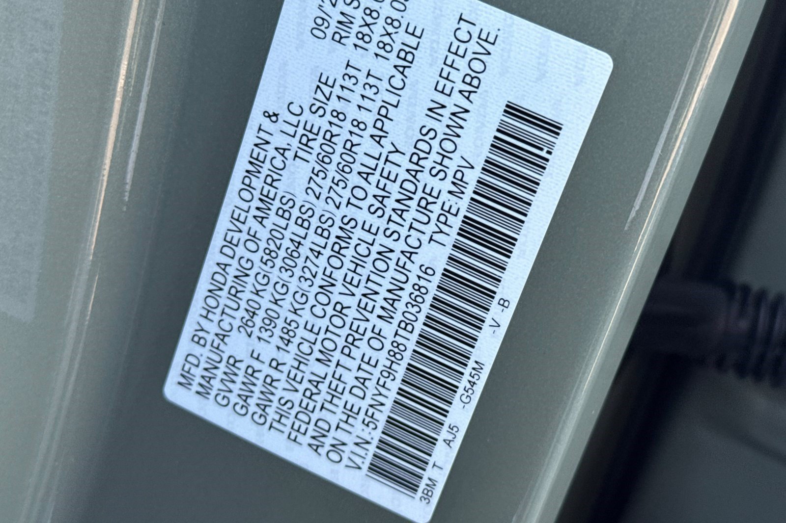 Certified 2026 Honda Passport TrailSport Elite image 28