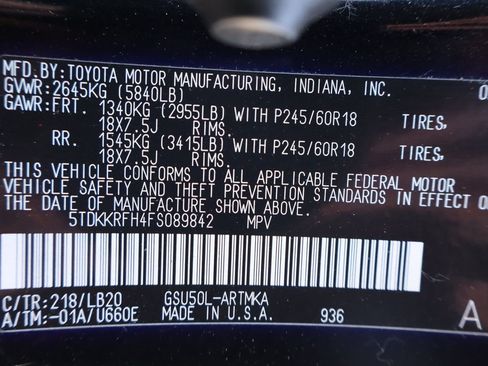 Used 2015 Toyota Highlander XLE FWD image 49