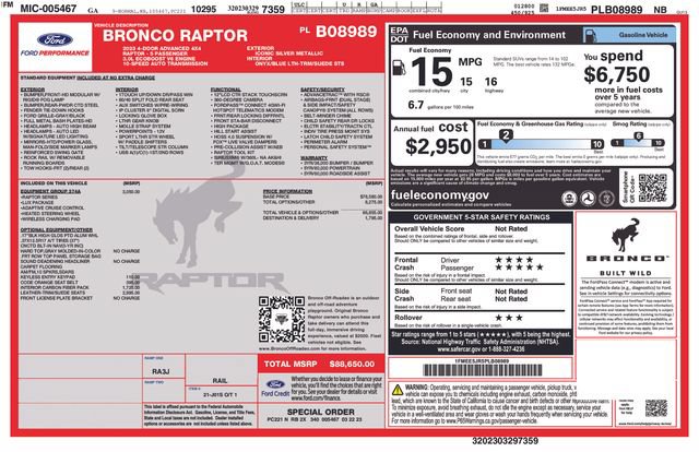 Used 2023 Ford Bronco Raptor AWD/4WD image 25
