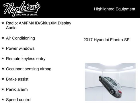 Used 2017 Hyundai Elantra SE w/ Cargo Package FWD image 3