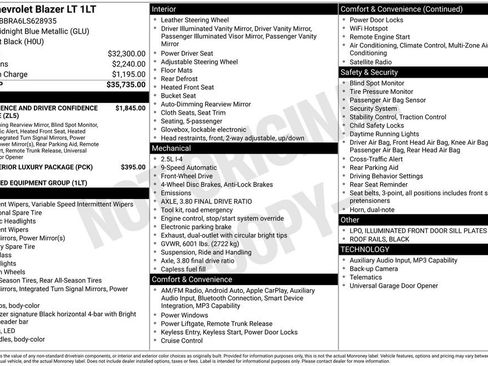 Used 2020 Chevrolet Blazer LT image 8