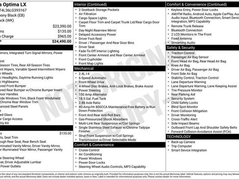 Used 2020 Kia Optima LX image 19
