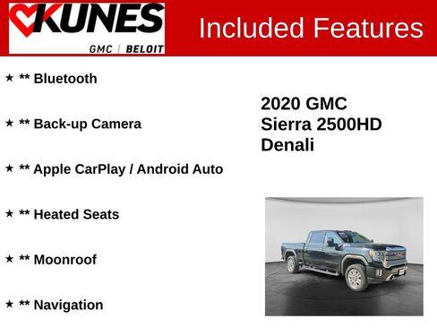 Used 2020 GMC Sierra 2500 Denali w/ Denali Ultimate Package AWD/4WD image 2