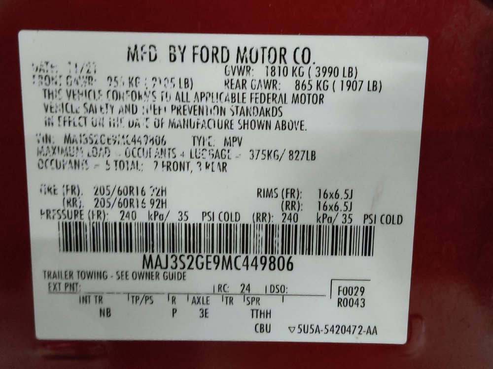 Used 2021 Ford EcoSport SE FWD image 33