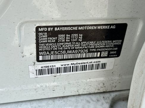 Used 2018 BMW 540i w/ M Sport Package image 35