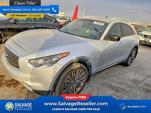 Used 2017 INFINITI QX70 4dr Sport w/ Limited Package image 1