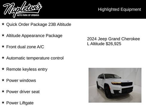 Used 2024 Jeep Grand Cherokee L Laredo AWD/4WD image 15