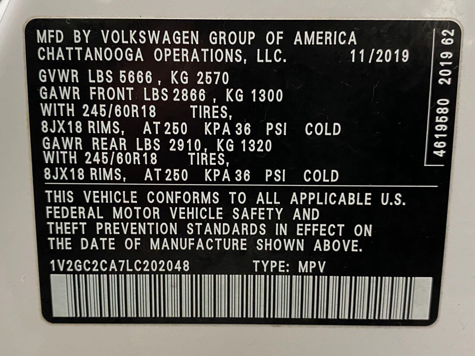 Used 2020 Volkswagen Atlas Cross Sport S AWD/4WD image 30