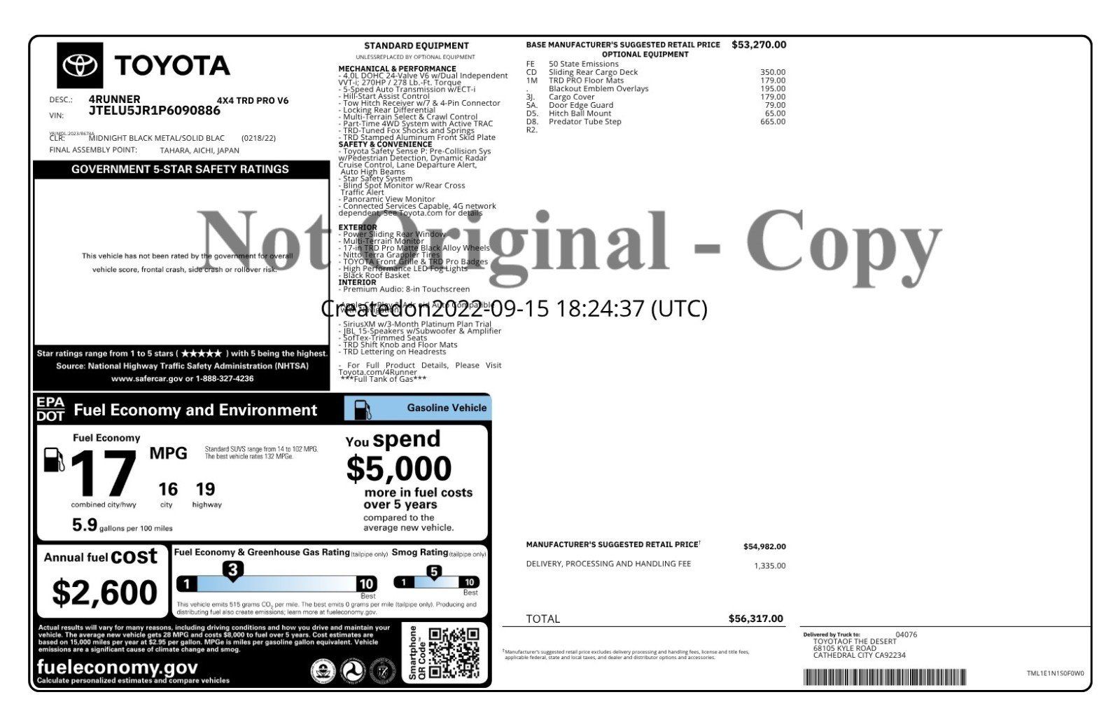 Used 2023 Toyota 4Runner TRD Pro AWD/4WD image 2