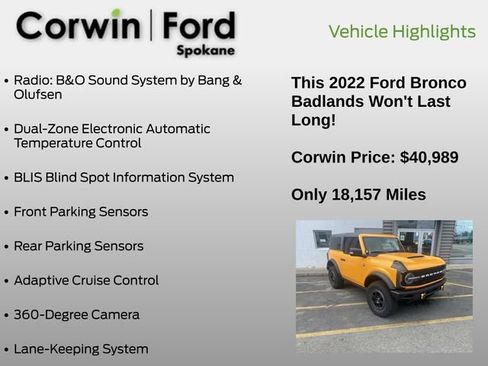 Used 2022 Ford Bronco Badlands image 6