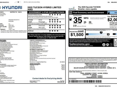 Used 2025 Hyundai Tucson Limited image 3