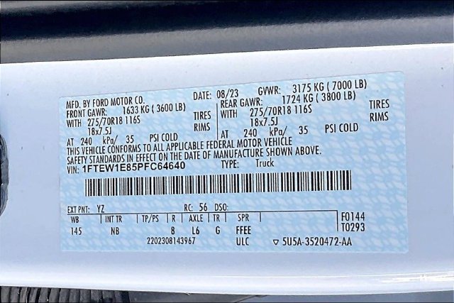 Used 2023 Ford F150 Tremor w/ Equipment Group 402A High AWD/4WD image 36
