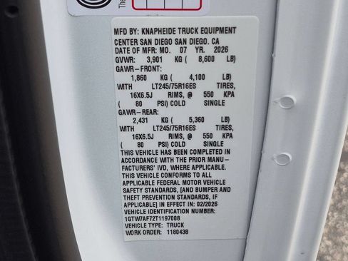 New 2026 GMC Savana 2500 w/ Driver Convenience Package RWD image 25