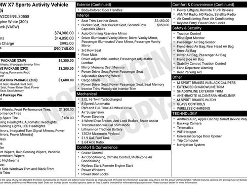 Used 2022 BMW X7 xDrive40i w/ M Sport Package AWD/4WD image 4