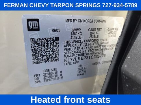 New 2026 Chevrolet Trax ACTIV w/ Driver Confidence Package FWD image 22