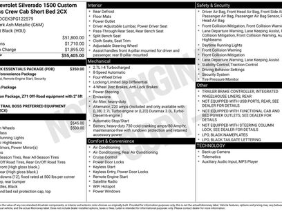 Used 2023 Chevrolet Silverado 1500 Custom Trail Boss w/ LPO, Dark Essentials Package