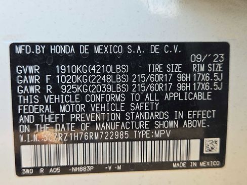 Used 2024 Honda HR-V EX-L image 35