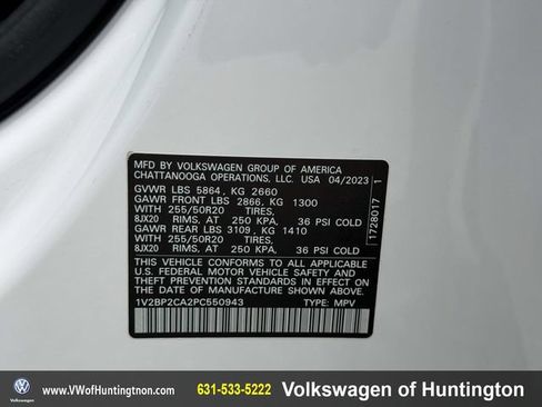 Certified 2023 Volkswagen Atlas SEL AWD/4WD image 20