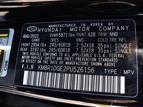 Used 2023 Hyundai Palisade SE w/ Cargo Package image 62