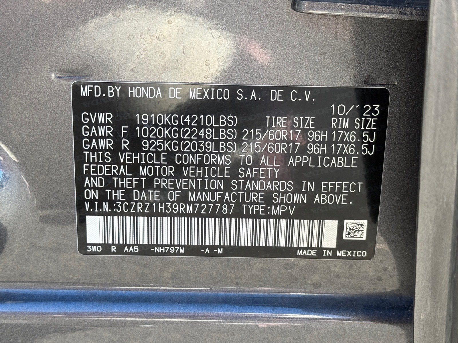 Used 2024 Honda HR-V LX image 45
