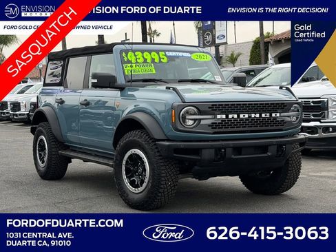 Certified 2021 Ford Bronco Badlands image 1