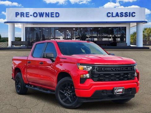 Used 2023 Chevrolet Silverado 1500 Custom w/ LPO, Dark Essentials Package RWD image 1
