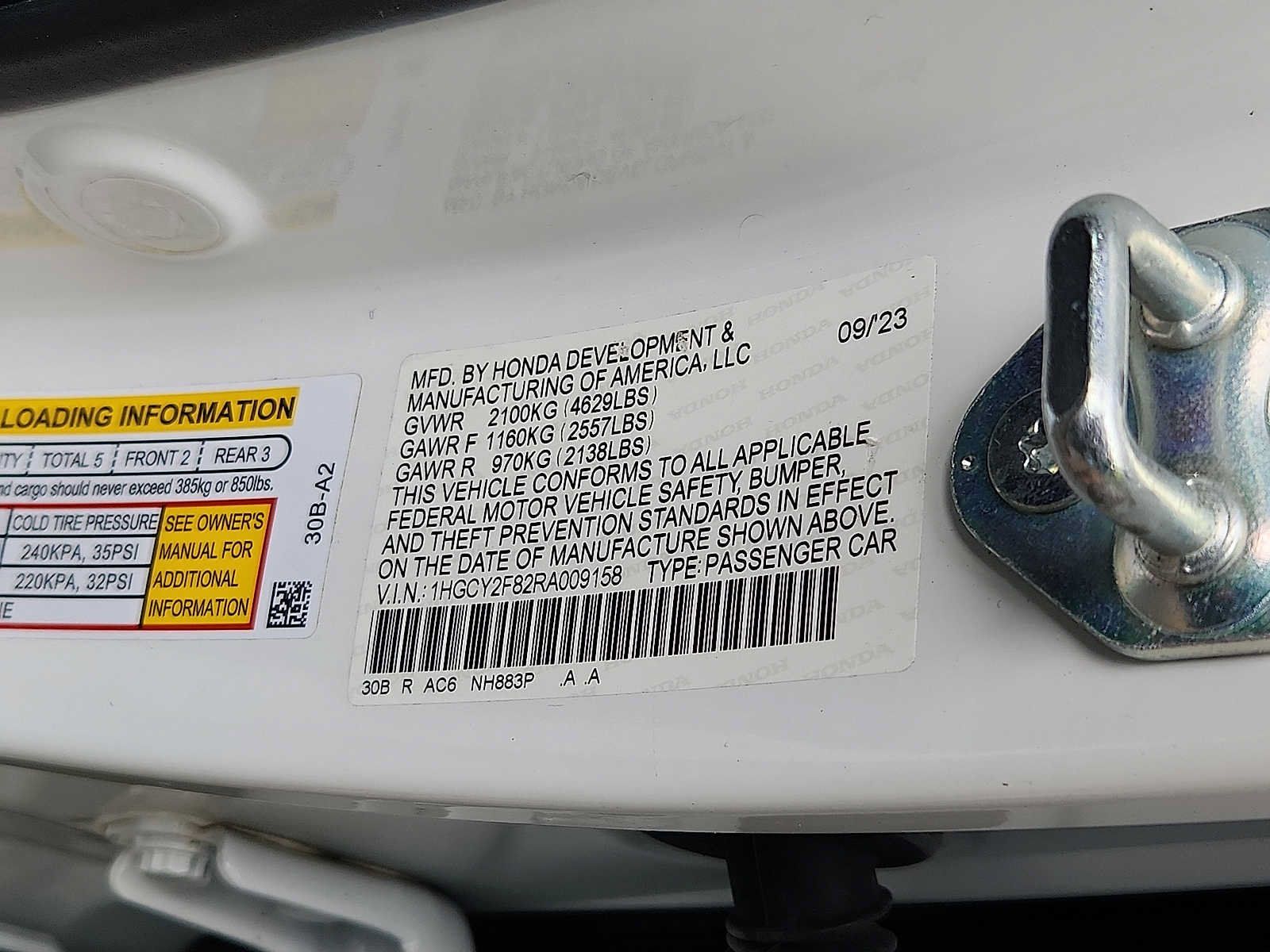 Certified 2024 Honda Accord Touring image 27