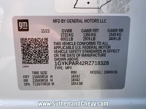 Used 2024 Cadillac XT6 Luxury w/ LPO, Floor Liner Package FWD image 54