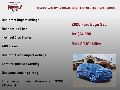 Used 2020 Ford Edge SEL w/ Convenience Package image 20