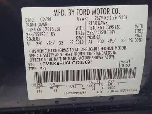 Used 2020 Ford Explorer Limited image 33