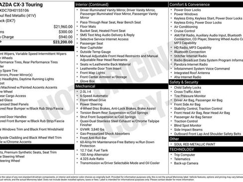 Used 2017 MAZDA CX-3 Touring image 7