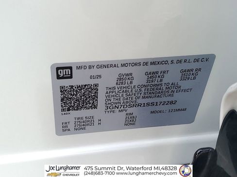 Used 2025 Chevrolet Equinox EV RS w/ Active Safety Package 3 AWD/4WD image 35