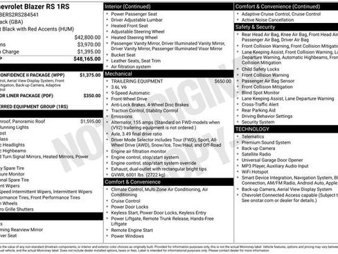 Used 2024 Chevrolet Blazer RS w/ Driver Confidence II Package FWD image 11