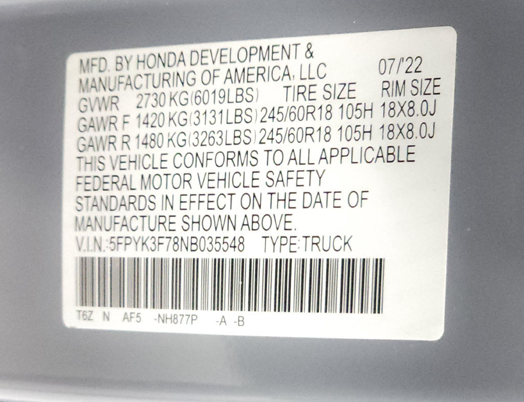 Used 2022 Honda Ridgeline RTL-E image 33