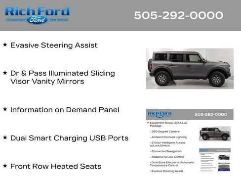 Certified 2025 Ford Bronco Badlands AWD/4WD image 95