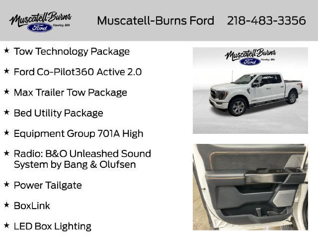 Used 2022 Ford F150 Platinum w/ Equipment Group 701A High AWD/4WD image 7