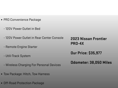 Used 2023 Nissan Frontier PRO-4X w/ Pro Convenience Package image 12