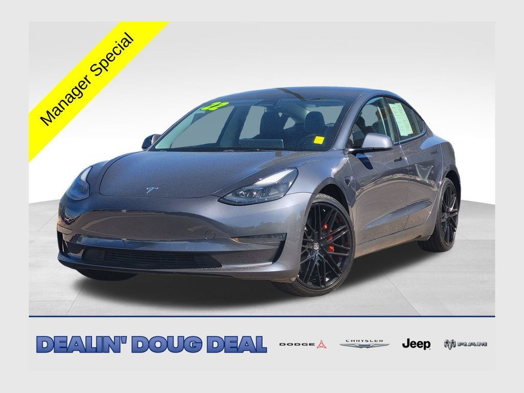 Used 2022 Tesla Model 3 Performance AWD/4WD image 1