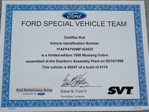 Used 1998 Ford Mustang Cobra RWD image 7