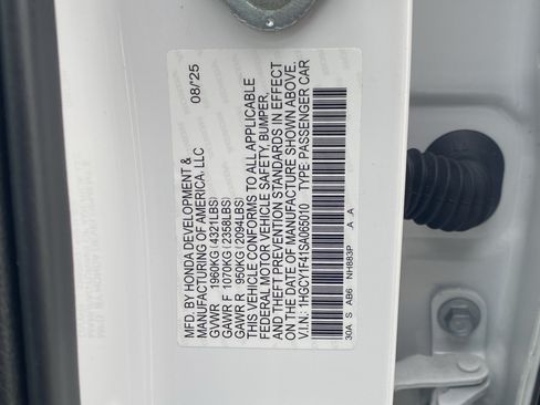 Certified 2025 Honda Accord SE image 30